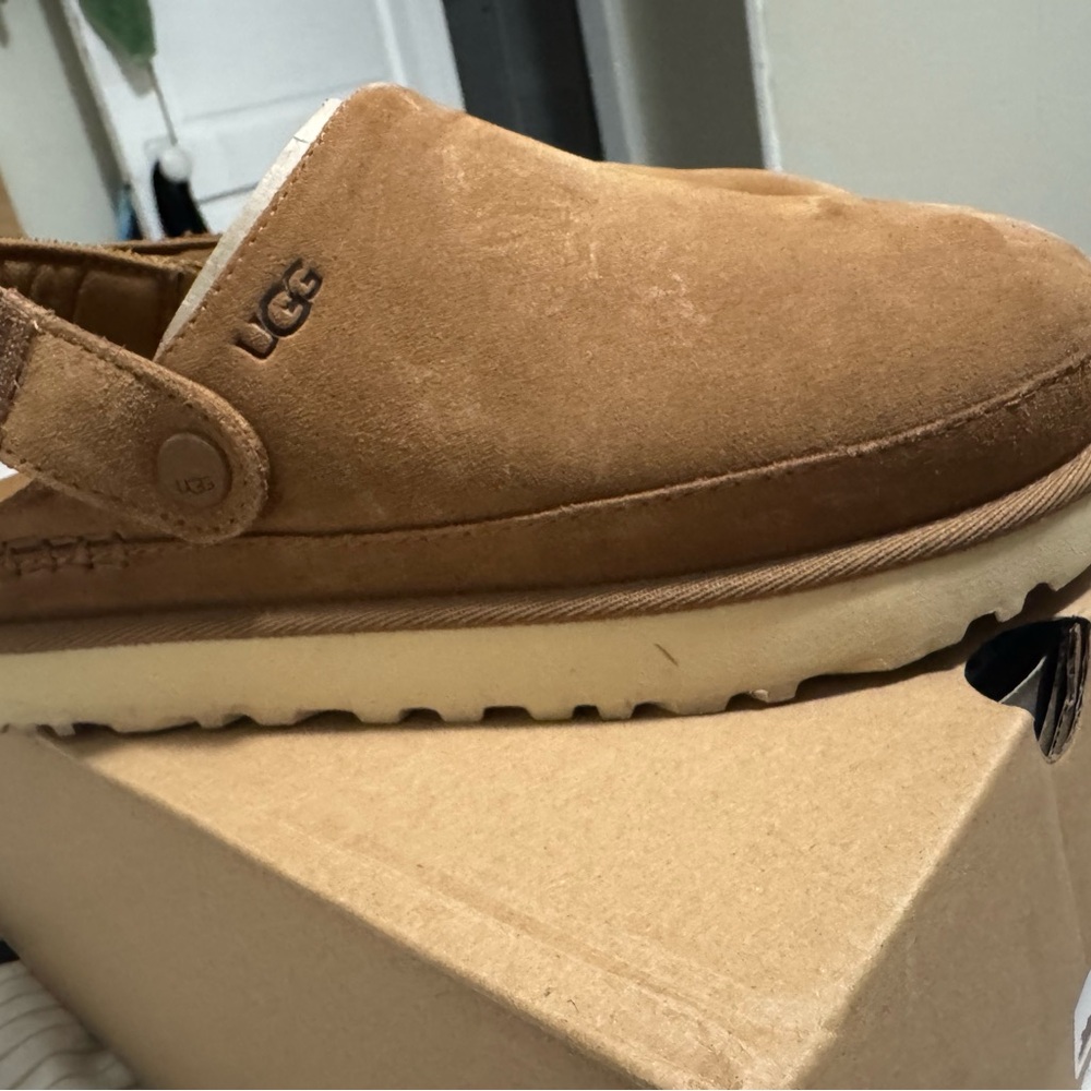 UGG Men's Brown Suede Slip-On Loafers
